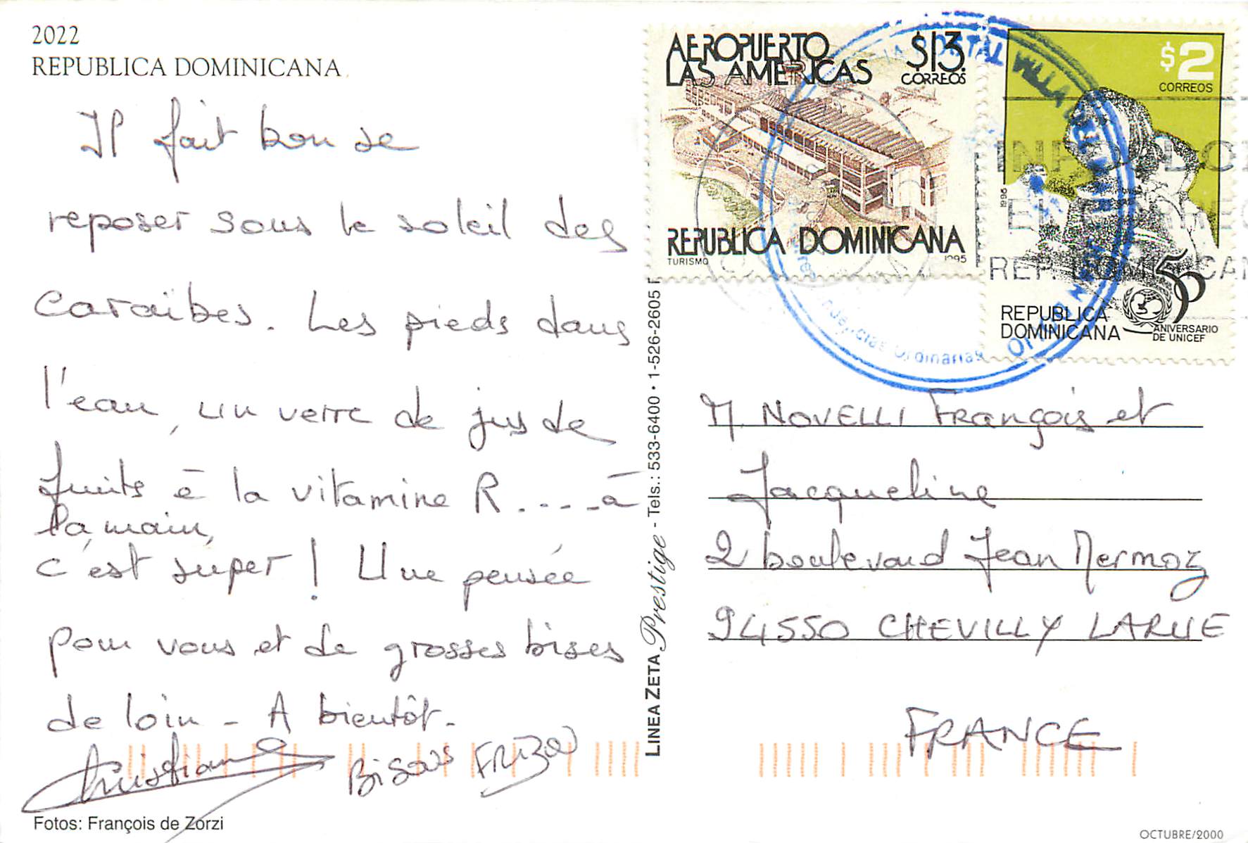CPM Republica Dominicana — Verso