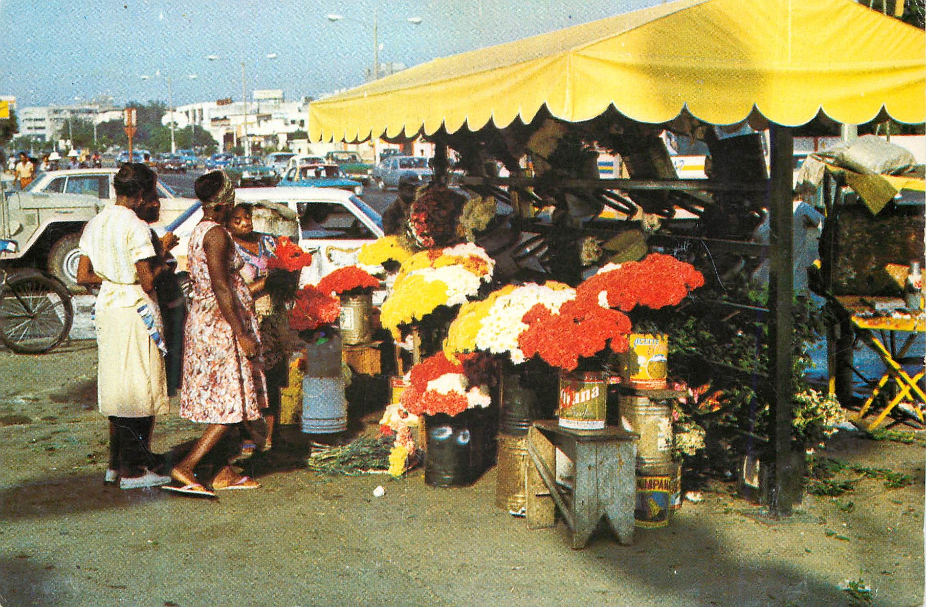 Dominikanische Blumenverkäufer — Santo Domingo, Dominikanische Republik — Nr. 220 — FOTO: Máximo Nin