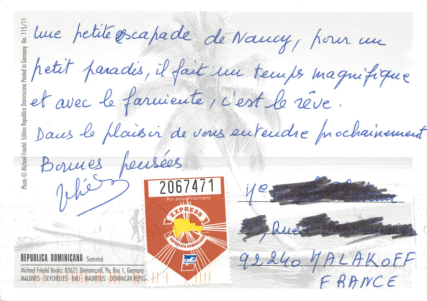 CPM Republica Dominicana — Verso