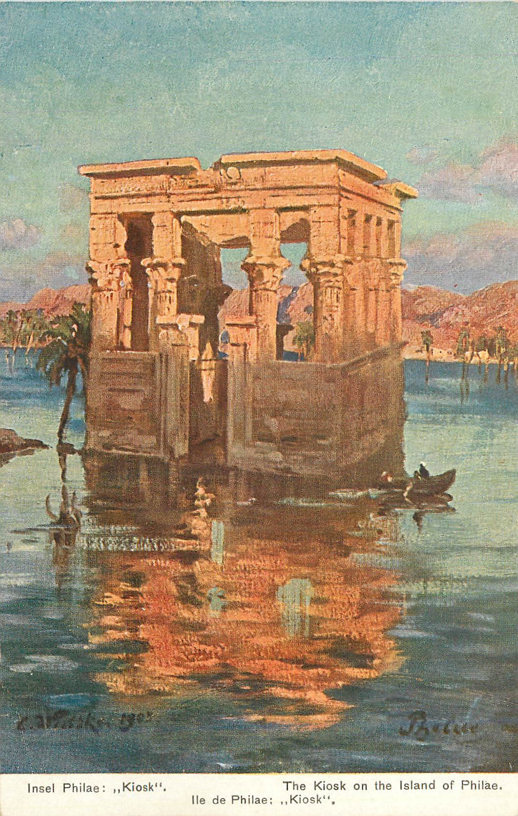 Kiosque d'Égypte — Île de Philae — Éditeur Beller