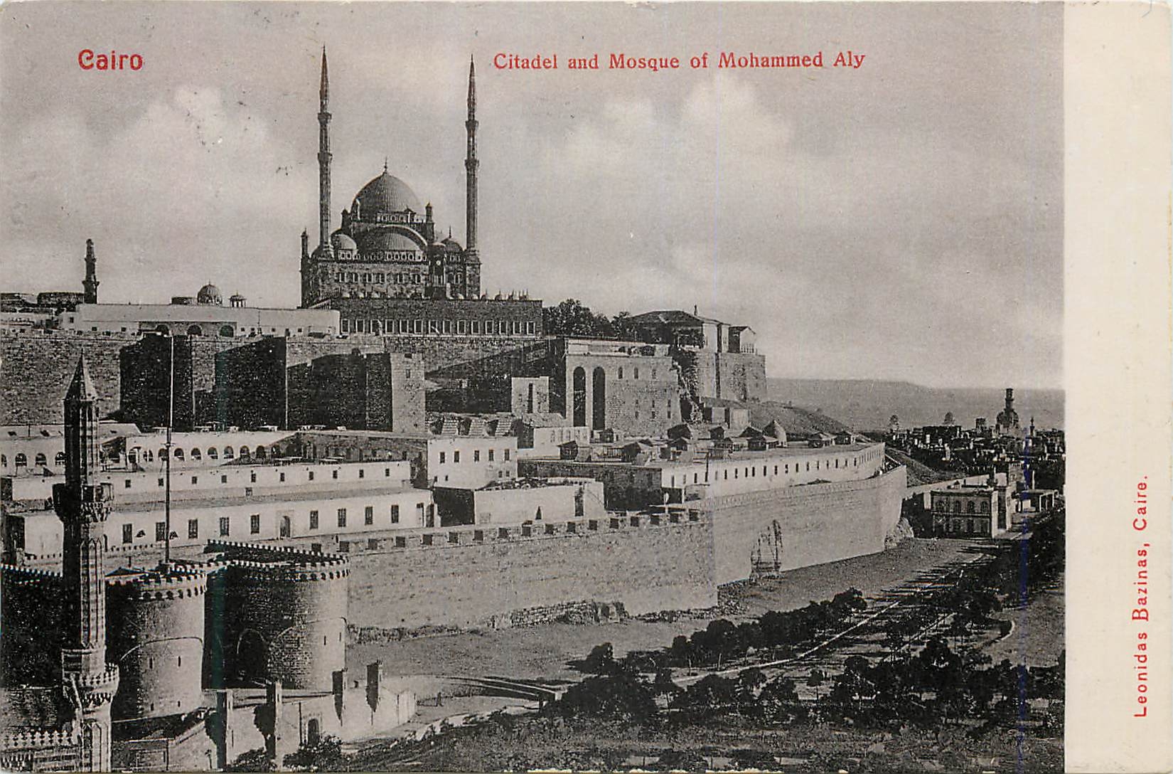 CPA Cairo Citadel and Mosque of Mohamed Aly