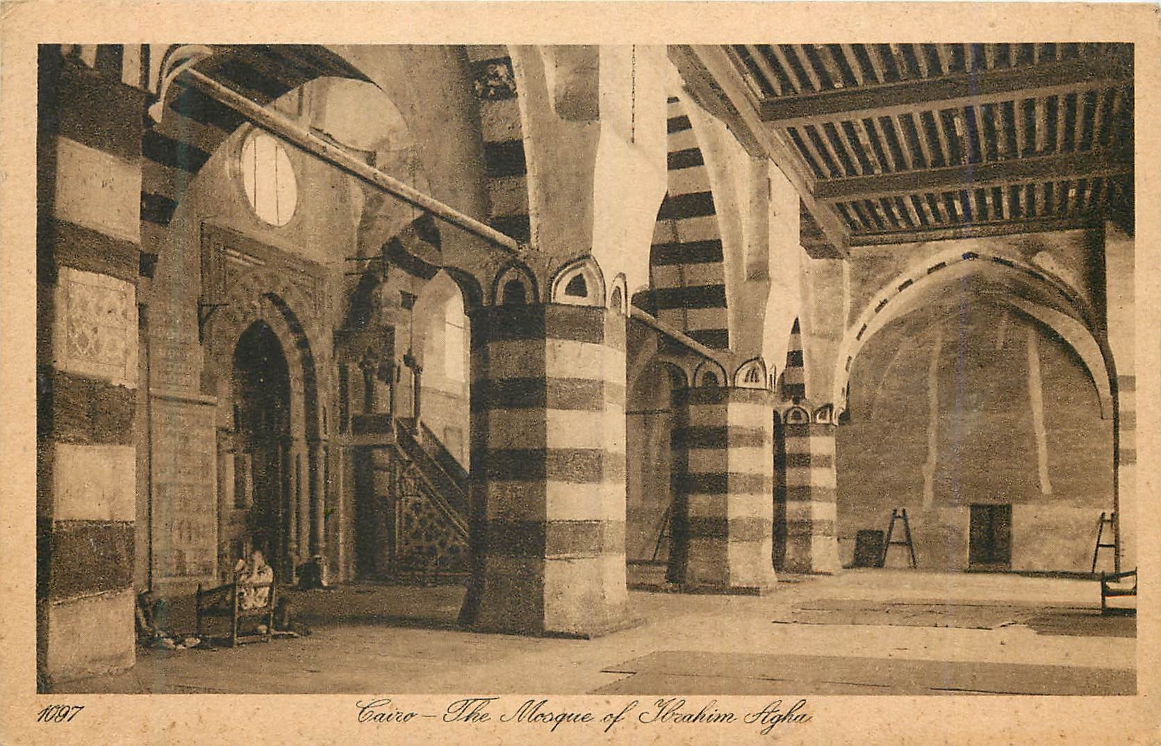Cairo — The Mosque of Ibrahim Agha — Éditeur : Lehnert & Landrock, n° 11