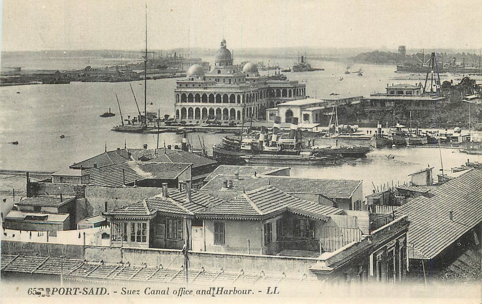 CPA Port Said Suez Canal office and Harbour Bateaux