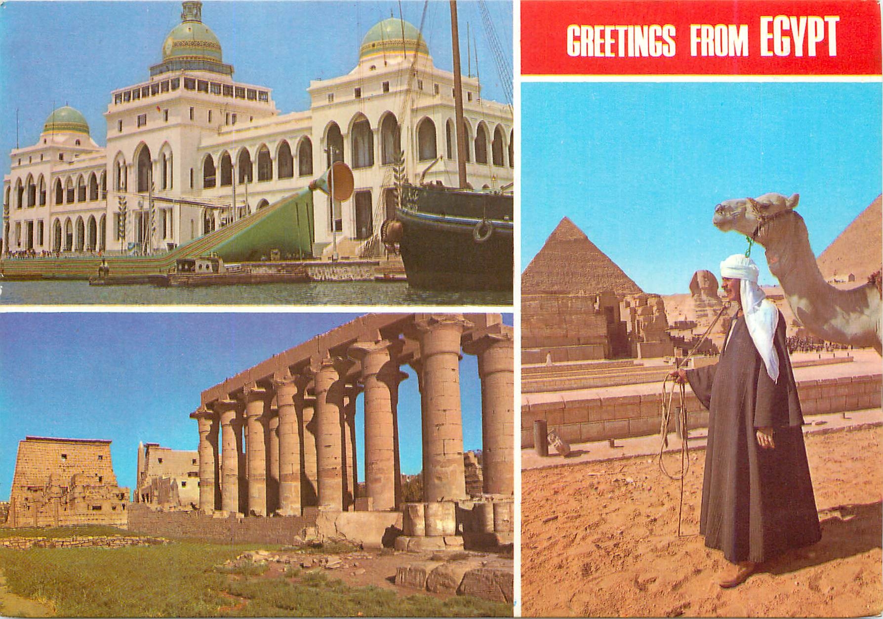 CPM Greetings from Egypt General view of Amun Temple at Kronak