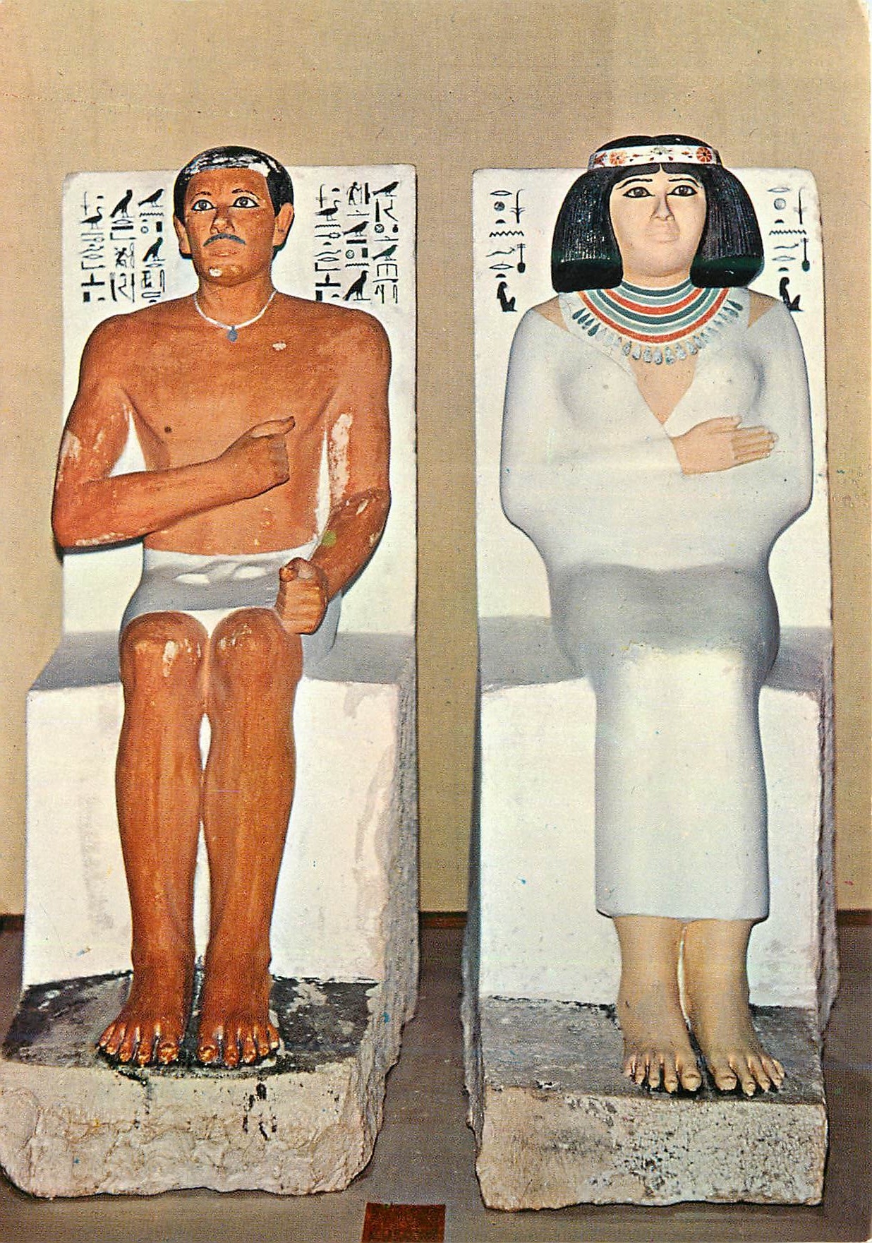 CPM Statues du Prince Rahotep et Princesse Nefort