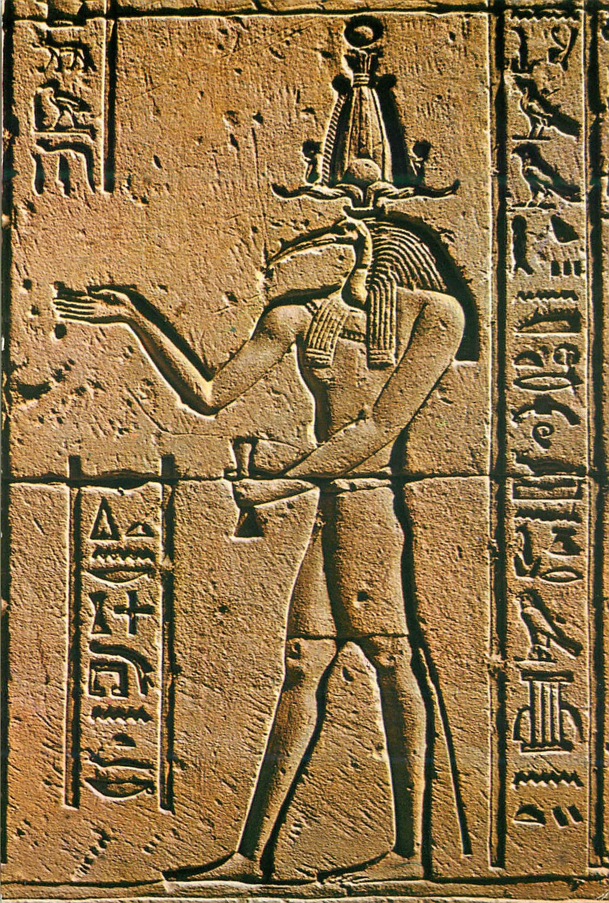 Relief de Thot — Égypte — Éditeur Lehner & Landrock, n° 804