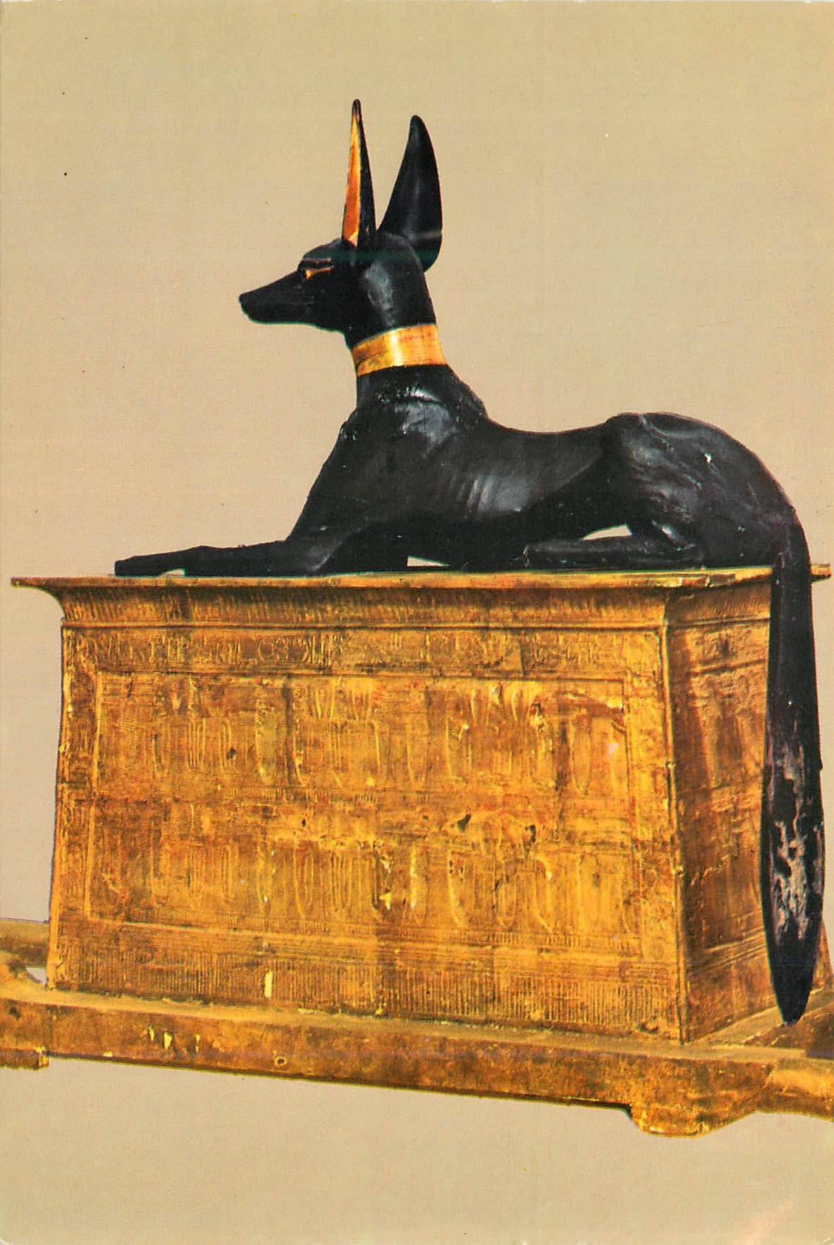 CPM Carrying Chest in the form of god Anubis on a shrine
