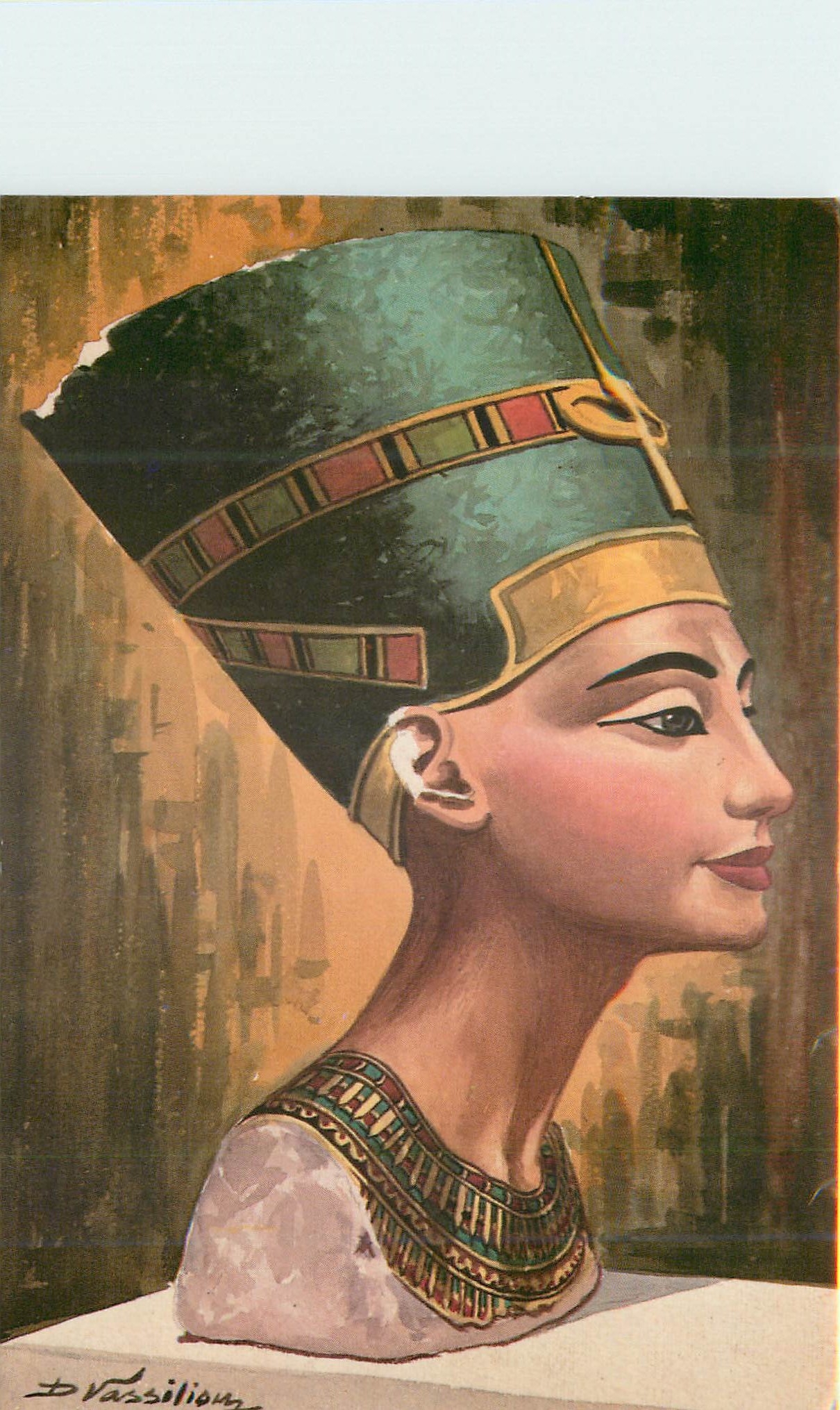 CPM Egyptian Quenn Nefertertiti Wife of Aknaton