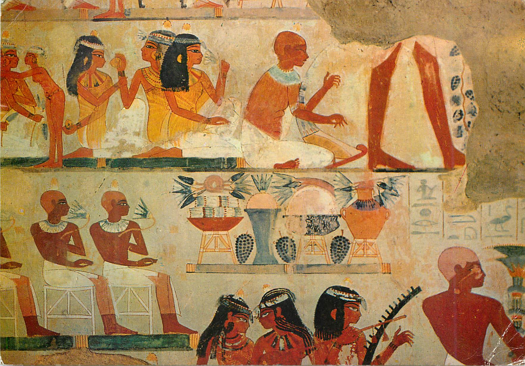 Temple égyptien — peintures murales — K. Lambelet & Co., Cairo, No. 2