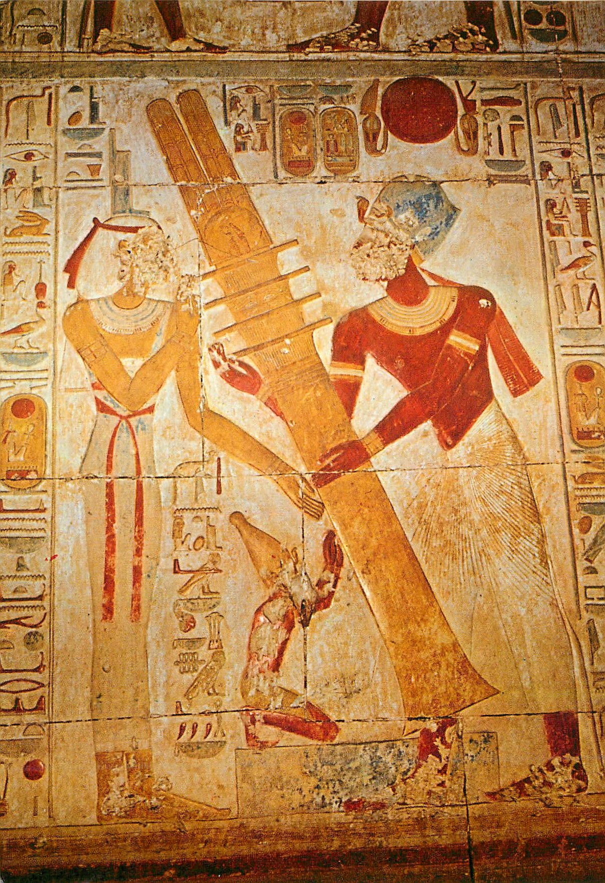 CPM Abydos King Sethi i and Godess Isis
