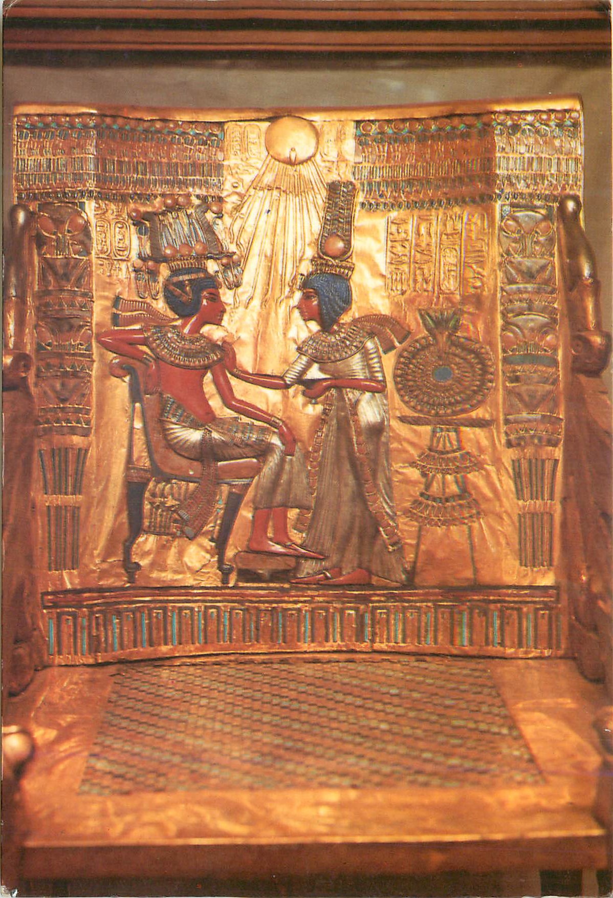 CPM Tut Ankh Amen Treasures The big panel of the Kings throne