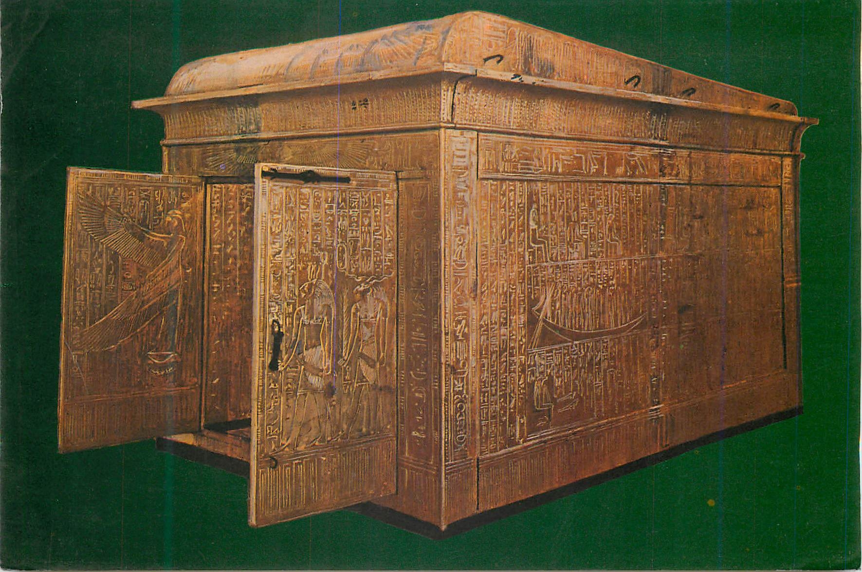 CPM Totunkhamens Treasures The second shrine of gilt wood