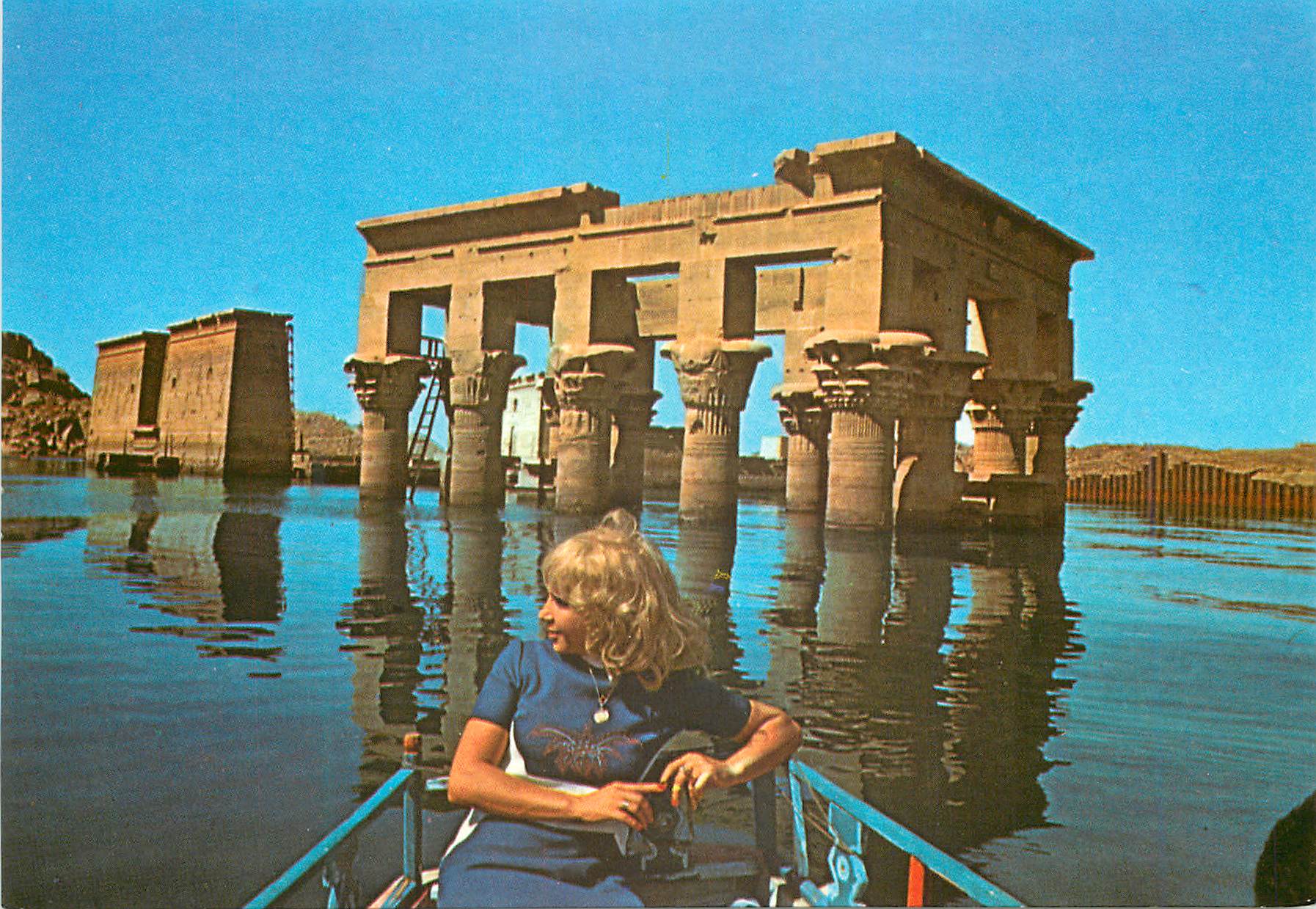 CPM Asswan General view of Isis Temple at Philoe partially covered under Niles flood