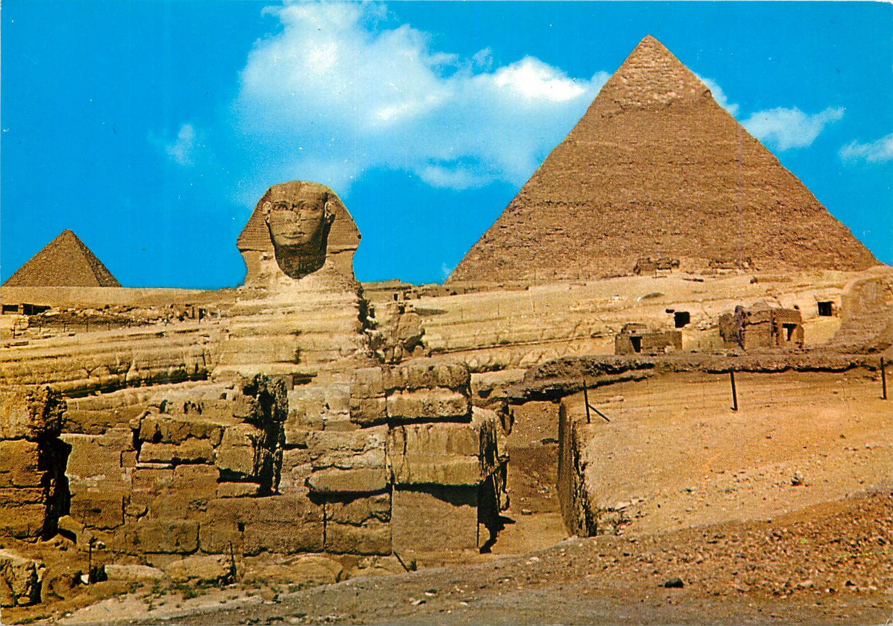 CPM Giza Le Sphinx avec les Pyramides de Chephren et Mykerinos
