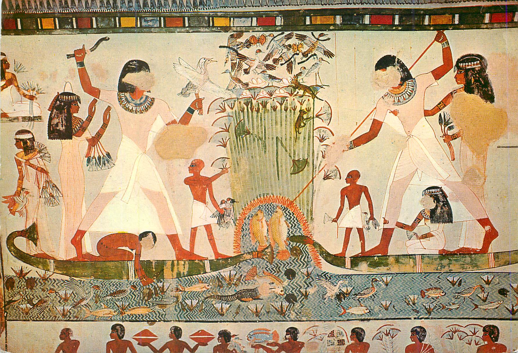 CPM Thebes Tombeau du noble Menna Menna a la peche