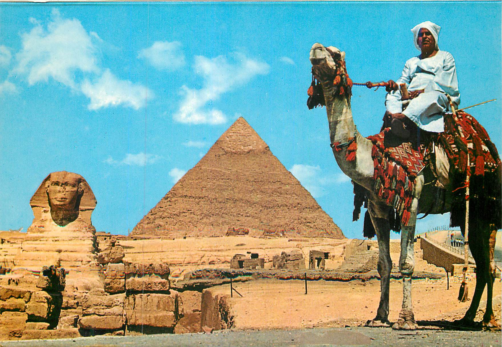 Gizeh - Le Sphinx et la Pyramide de Khéphren — éditeur K. Lambelet & Landrock, n° 52