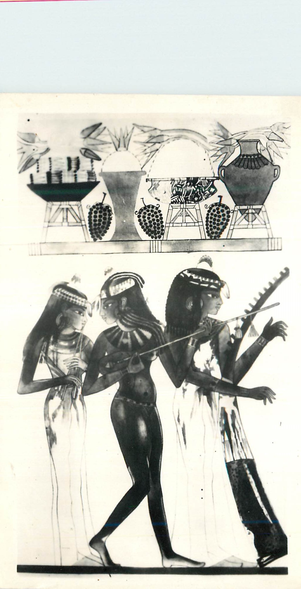 Thèbes - Tombe de Nakht - Trois Filles Danseuses — Gaddis, Luxor (Égypte)