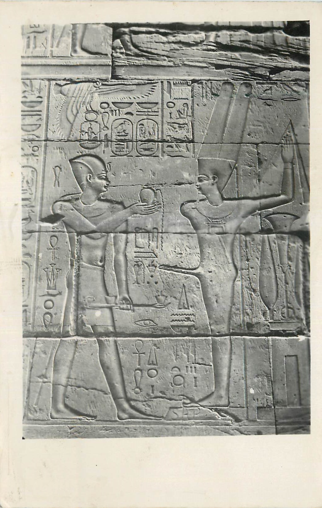 CPM Luxor Alexander the Great burning incence and pouring perfumes before Menn God of Fertility