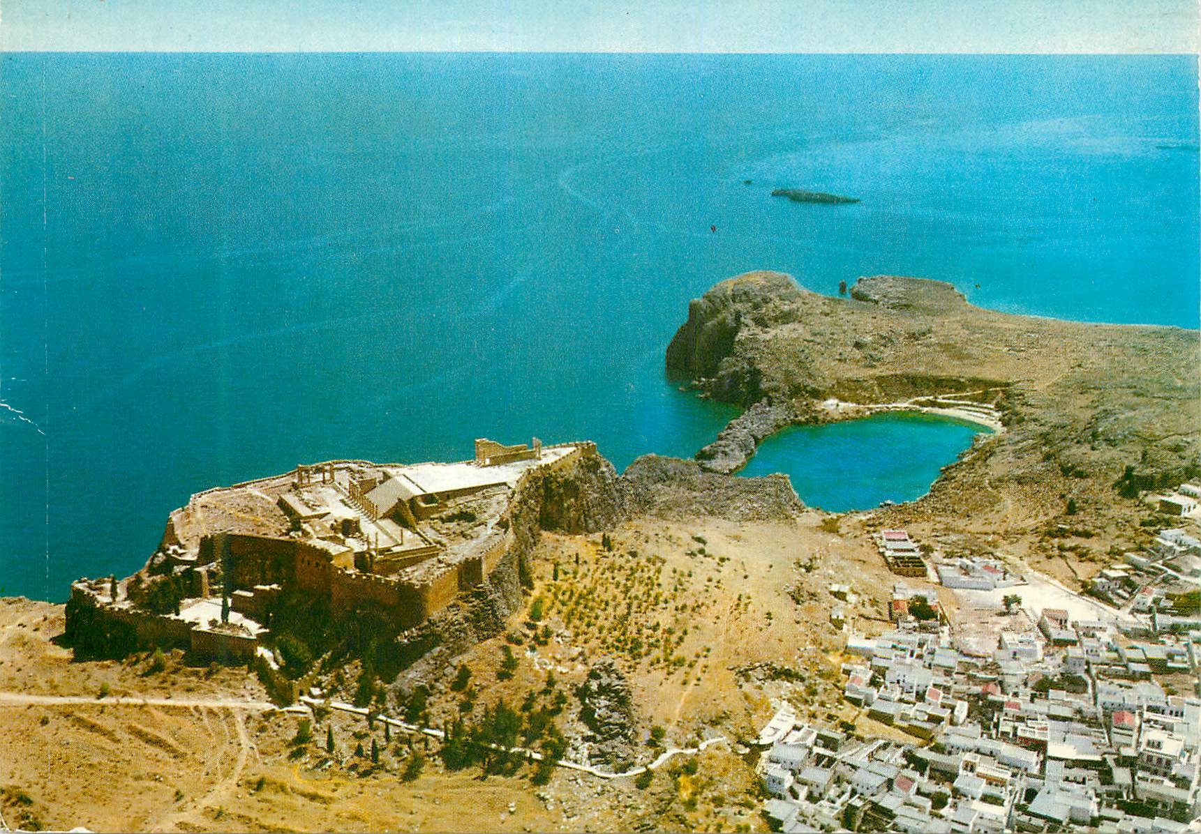 Lindos — Vue générale — Société Elafos Rhodes n°787/66
