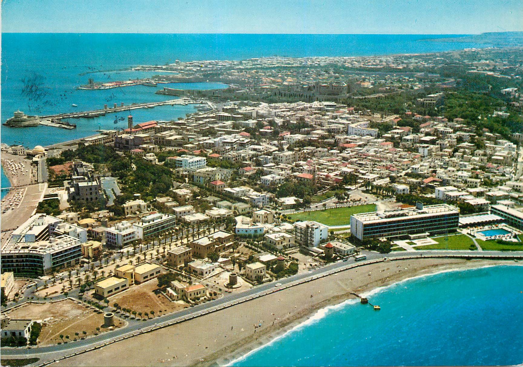 CPM Rhodes Vue generale de la ville