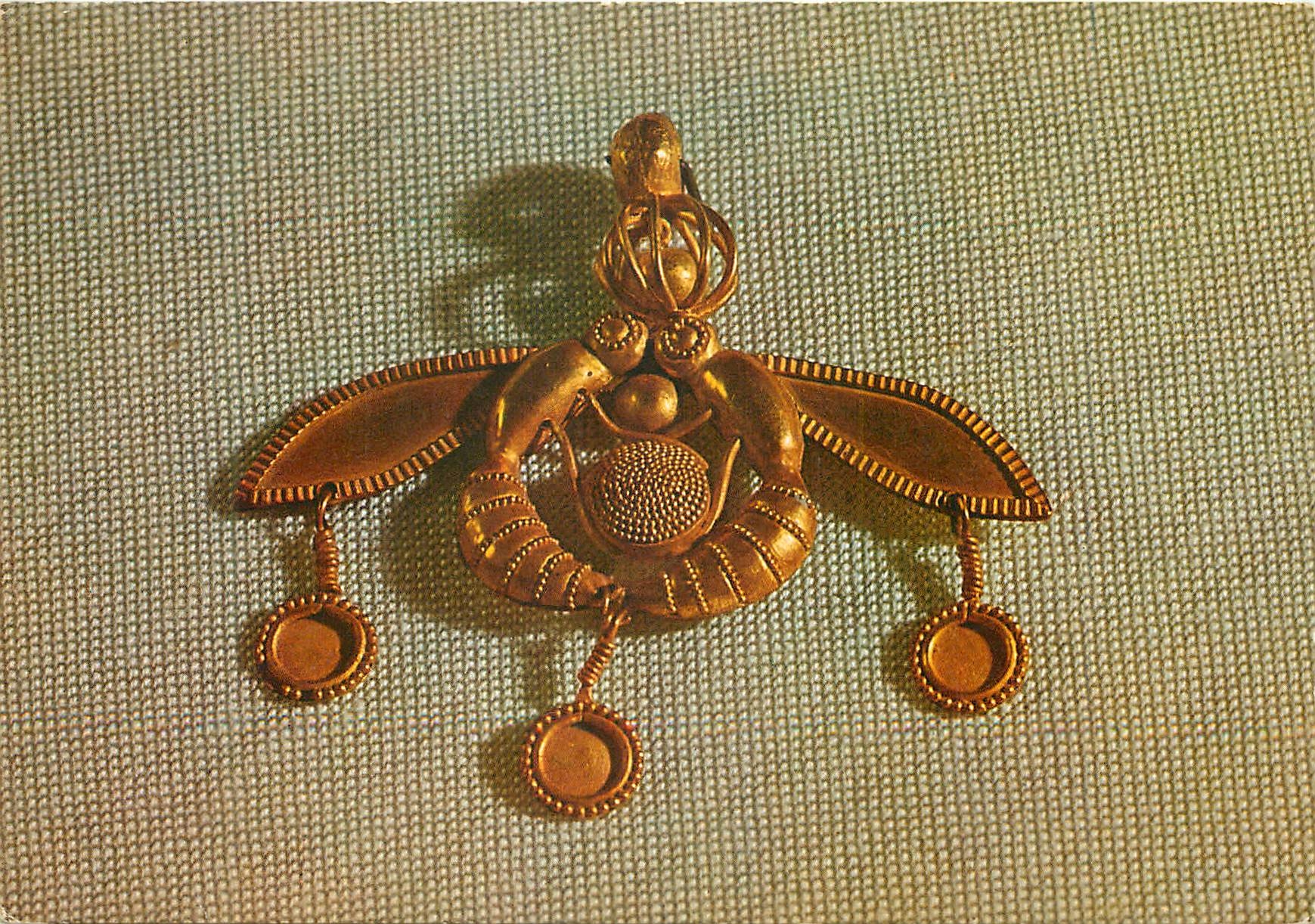 CPM Heraklion Museum Gold Bee Pendant from a Necklace From the Cemetery of Malia
