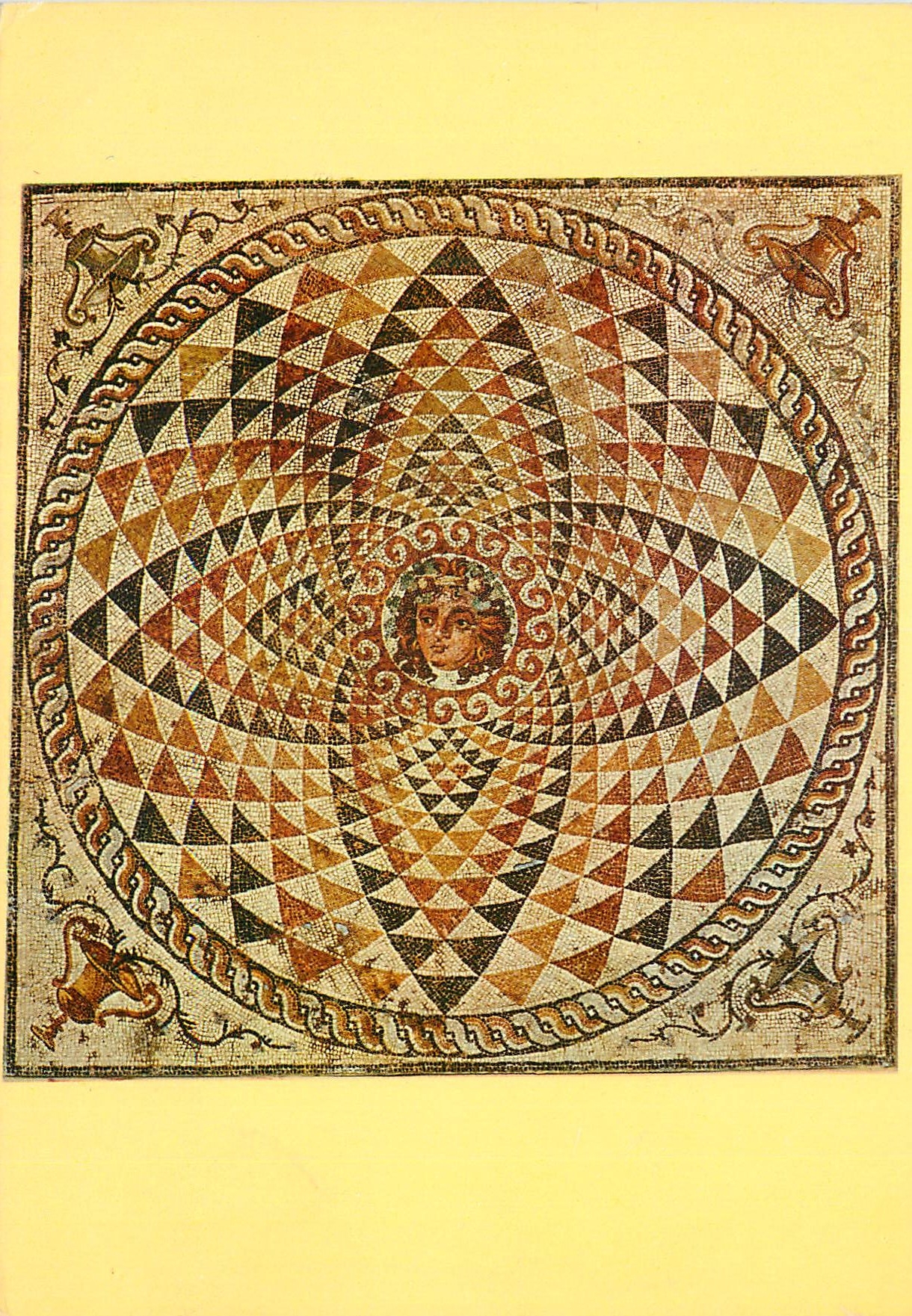 CPM Ancient Korinth Mosaic from a Roman Villa