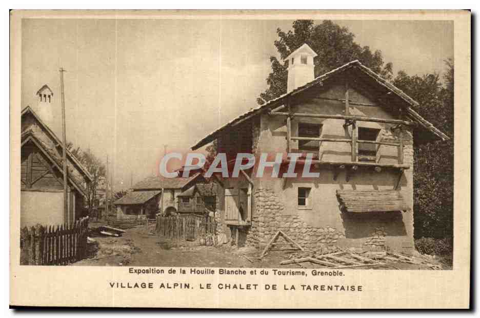 CPA Exposition de la Houille Blanche et du tourisme Grenoble Village alpin le chalet de la Tarentaise