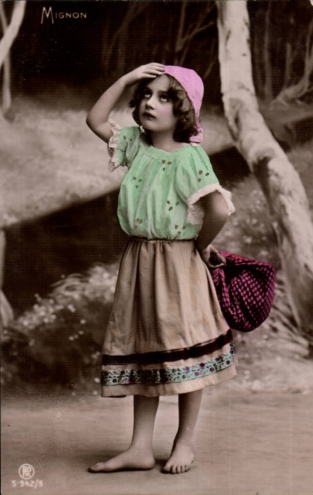 CPA FAntaisie Femme Jeune fille
