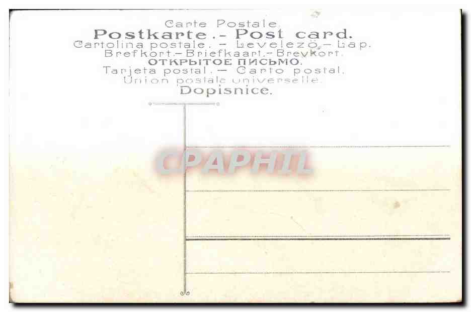 CPA FAntaisie Femme — Verso