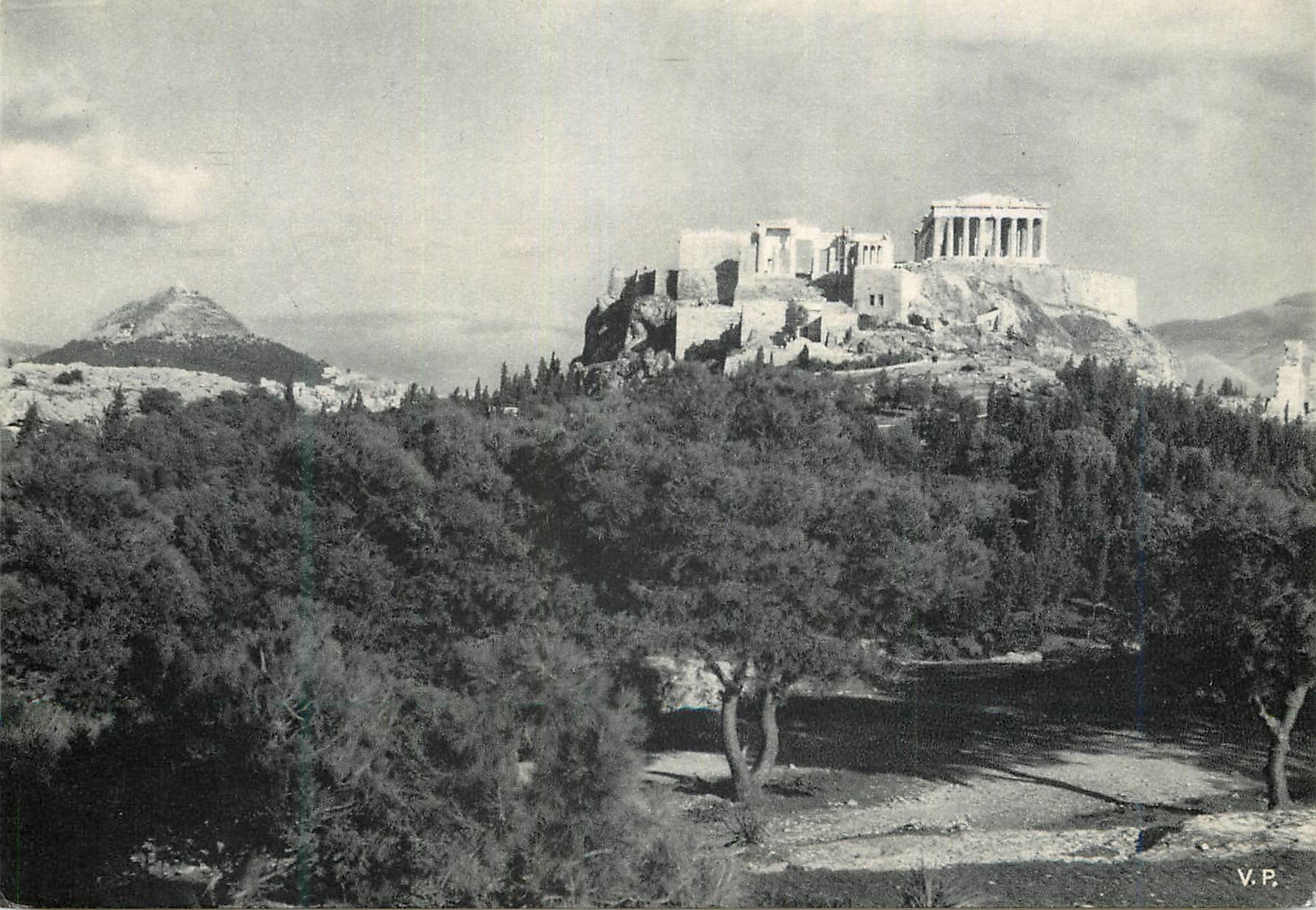 Acropole d'Athènes — vue du côté Nord-Ouest — V.P.