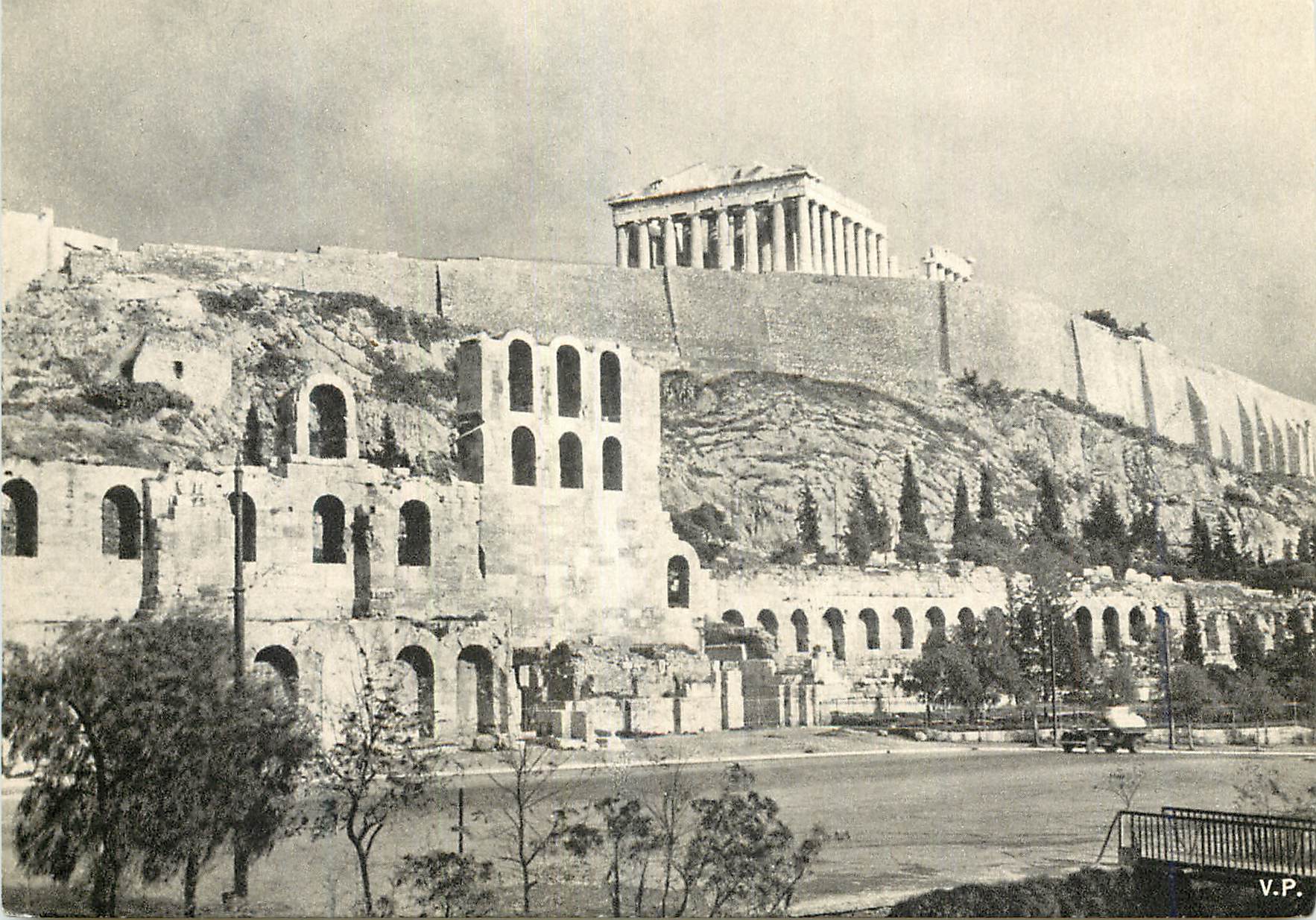 CPM The Parthenon and The Theater of Herodus at the Atticus