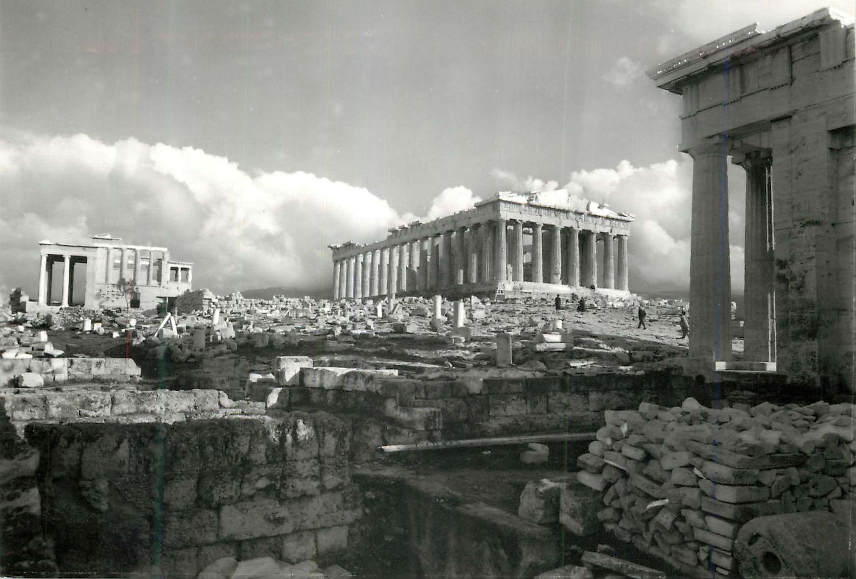CPM Athenes Les Propylees Le Parthenon el l Erechtheion