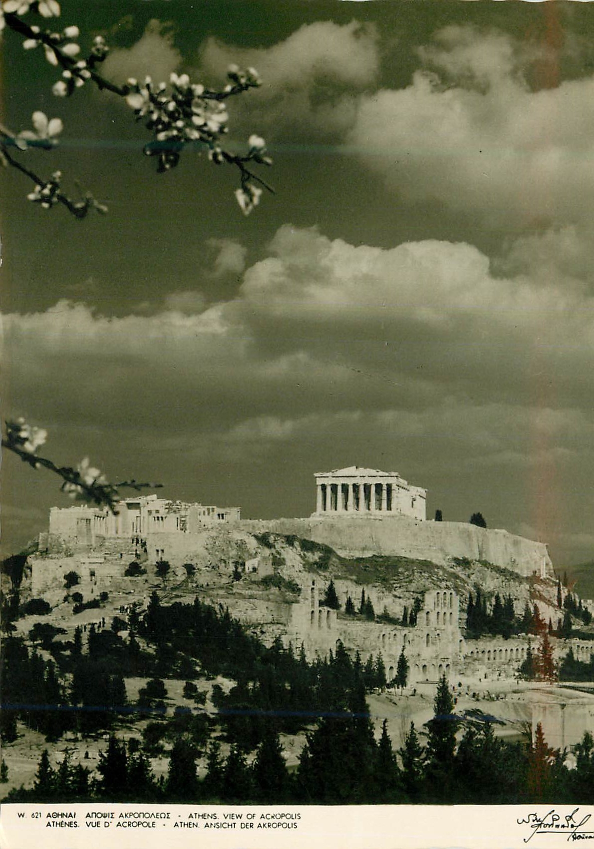 CPM Athenes Vue D Acropole Athen Ansicht der Acropolis