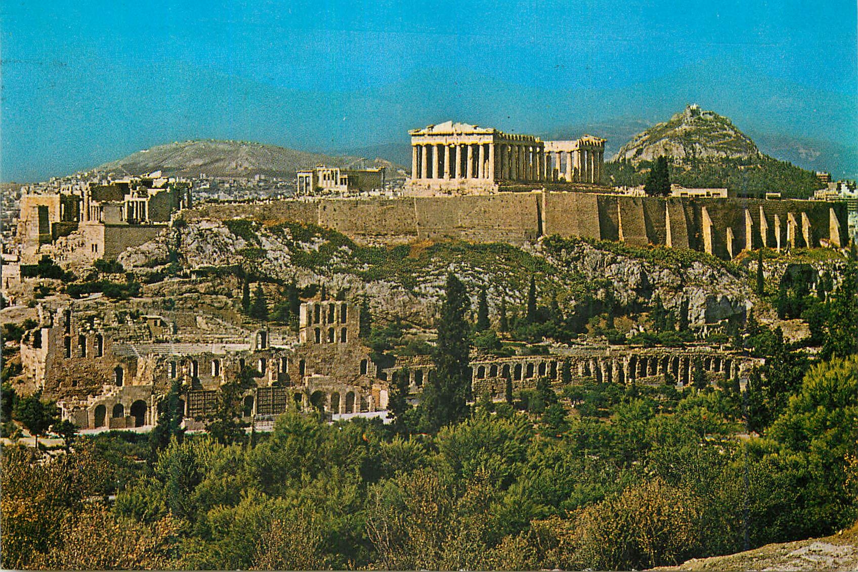 CPM Athenes Vue generale d Acropole