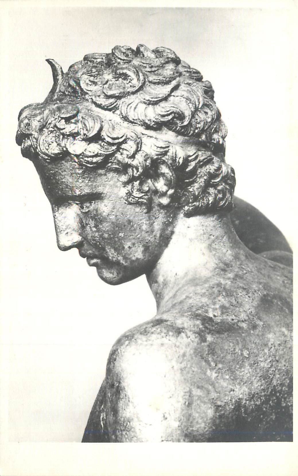 CPM Athenes Musee Archeol Tete D Ephebe de Marathon