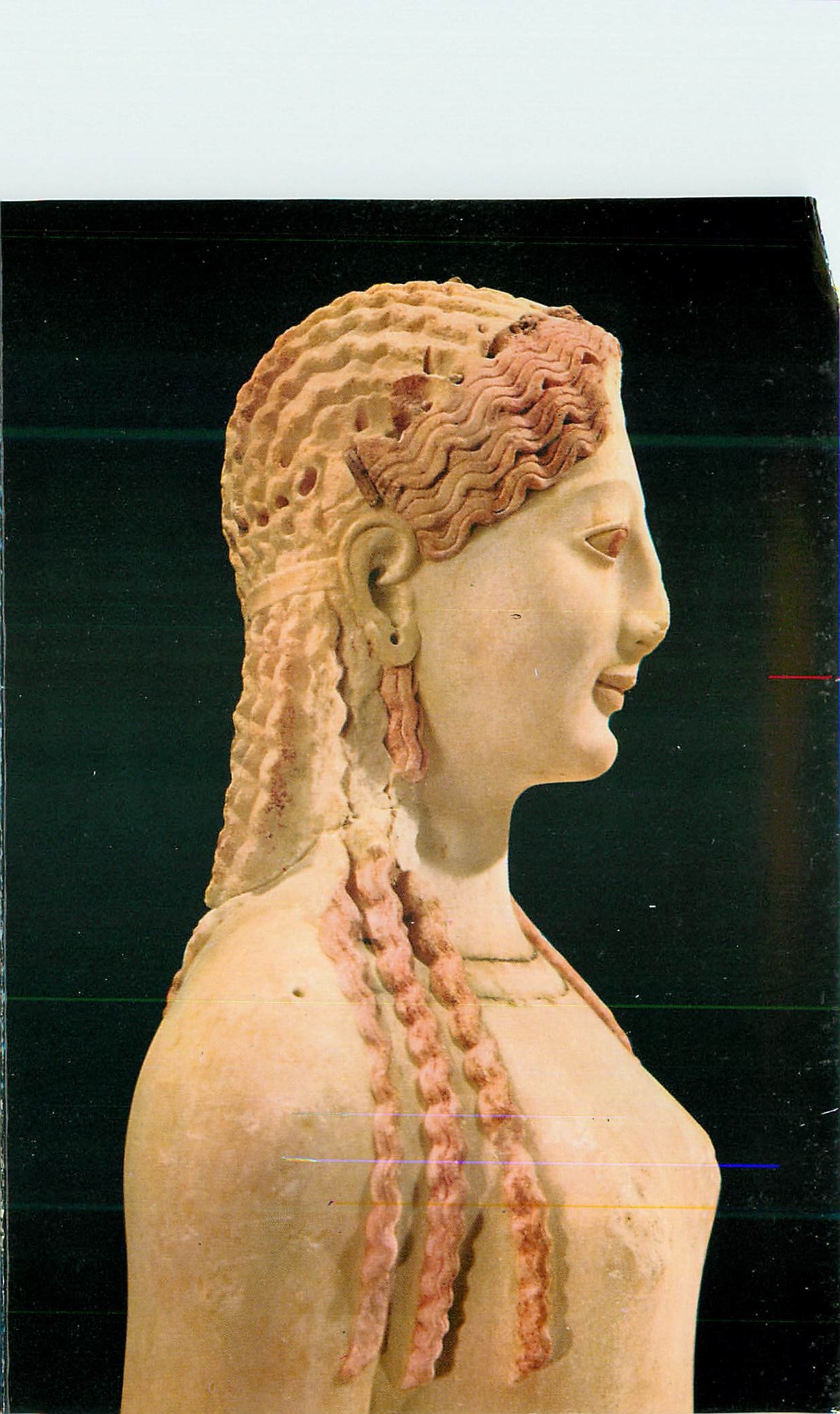 CPM Athenes Musee de l Acropole Kore archaique No vers av Jc