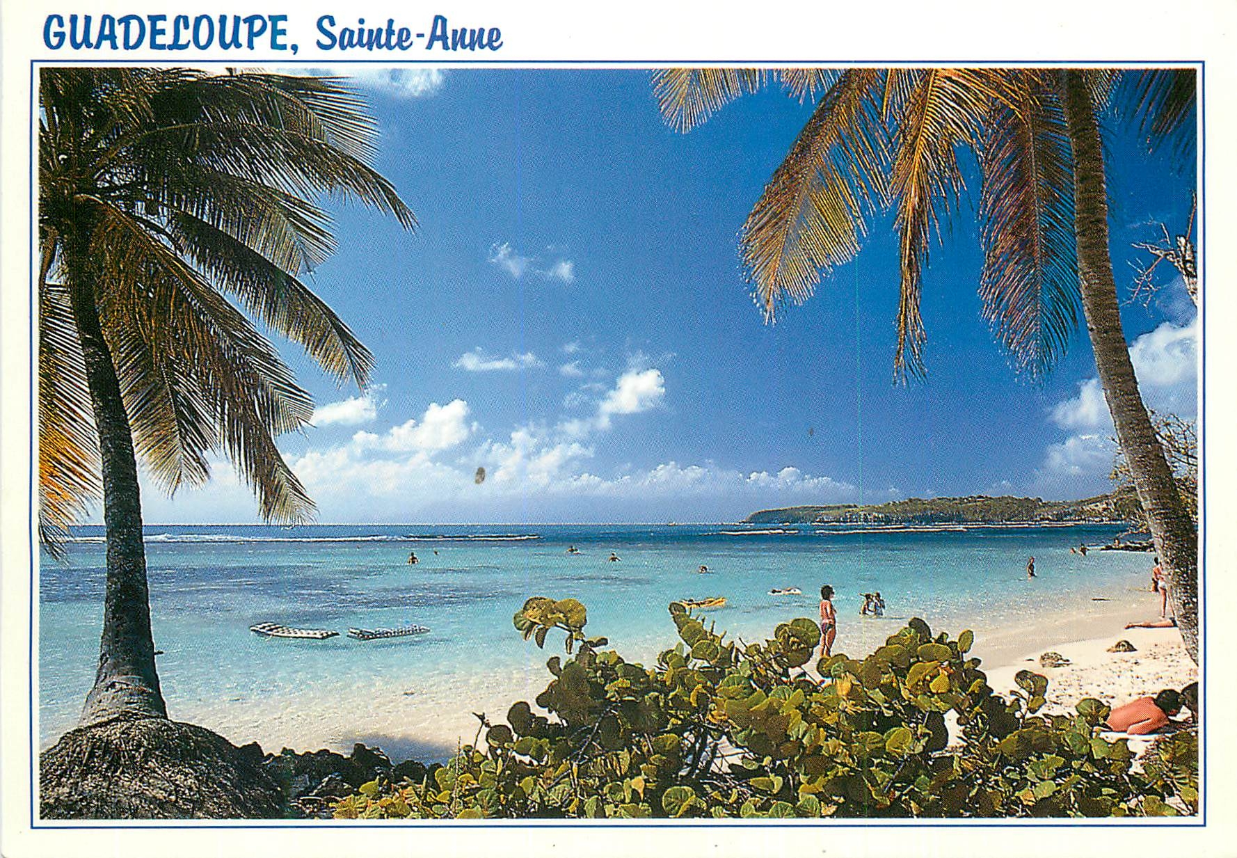 CPM Guadeloupe Sainte Anne Plage de la Caravelle