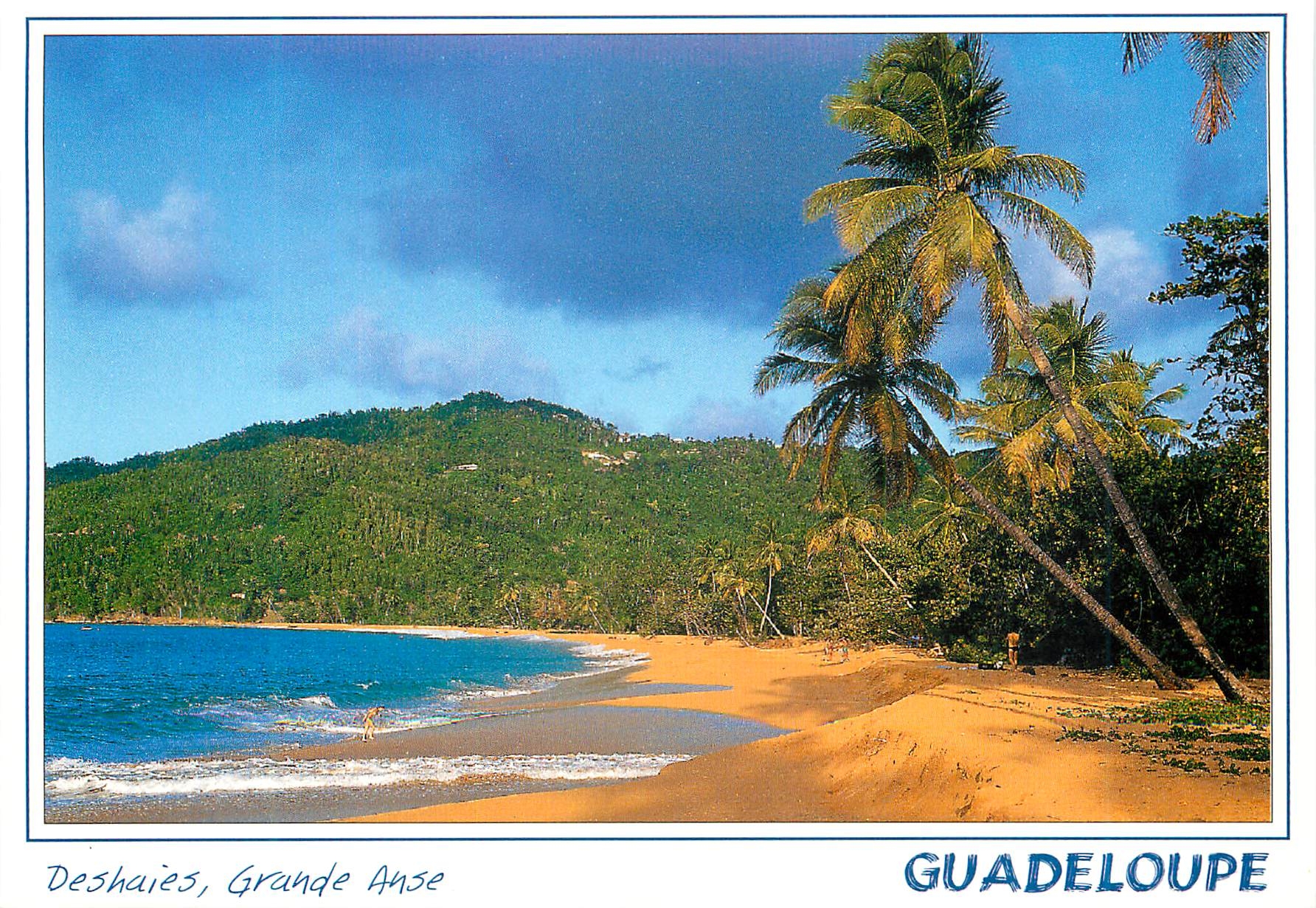 CPM Guadeloupe Deshaies plage de Grande Anse
