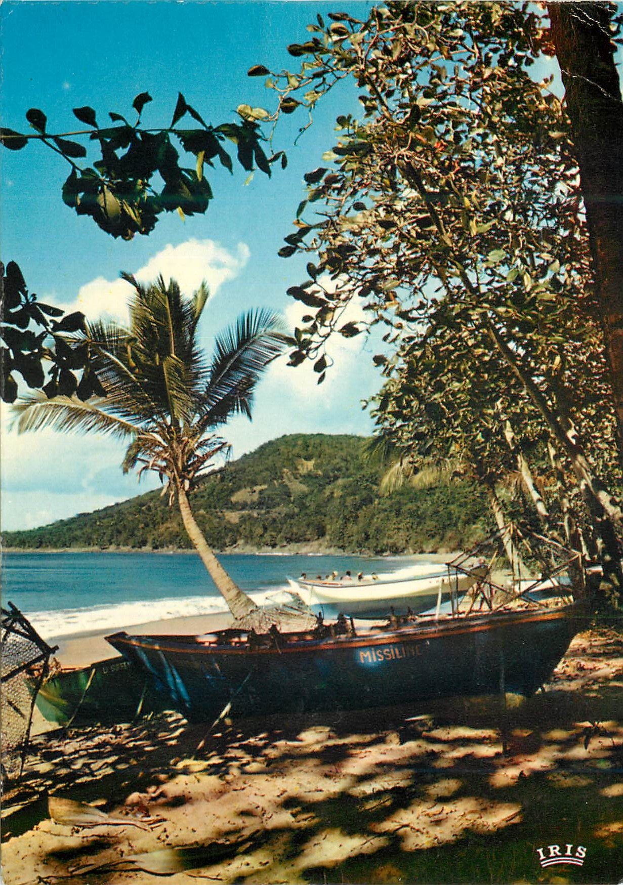 CPM Guadeloupe Plage sur la mer des Caraibes