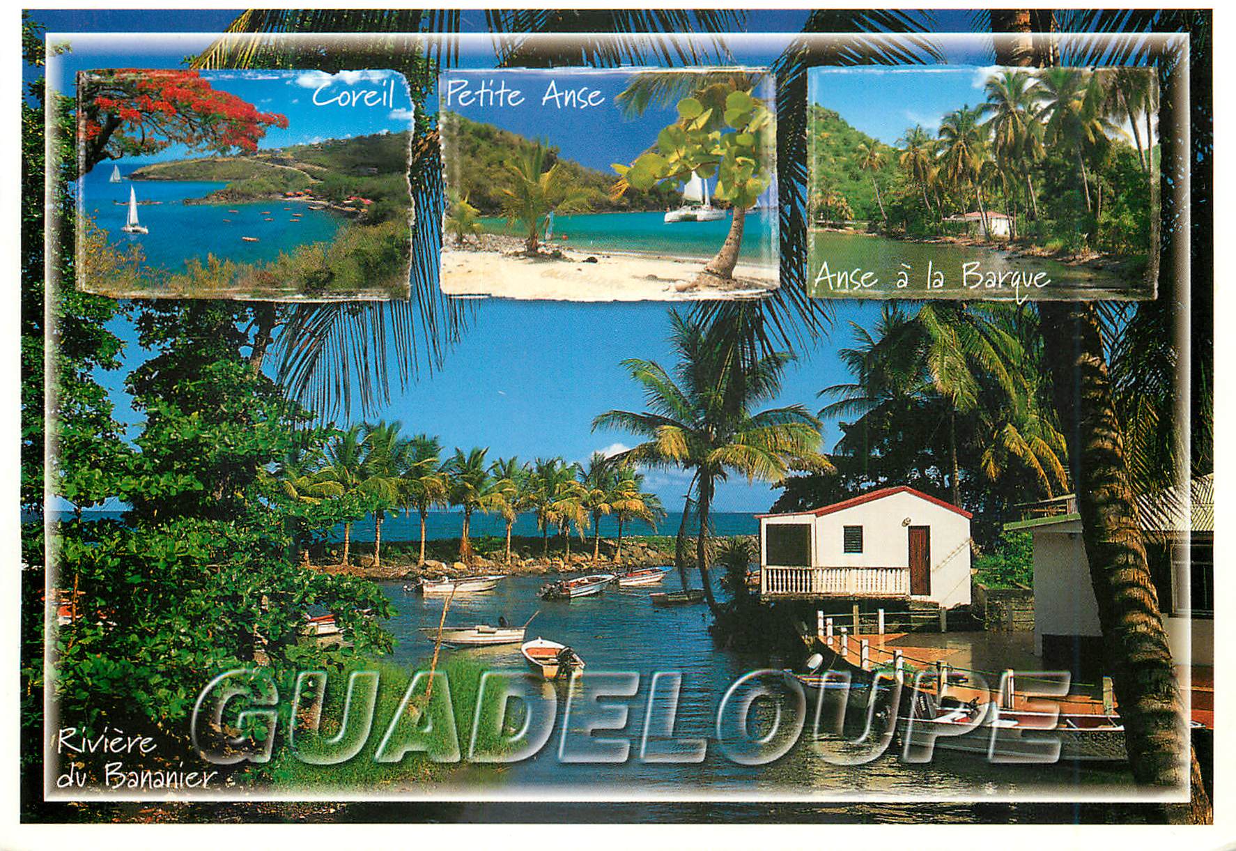 CPM Guadeloupe Riviere du Bananier Coreil Petite Anse Anse a la Barque