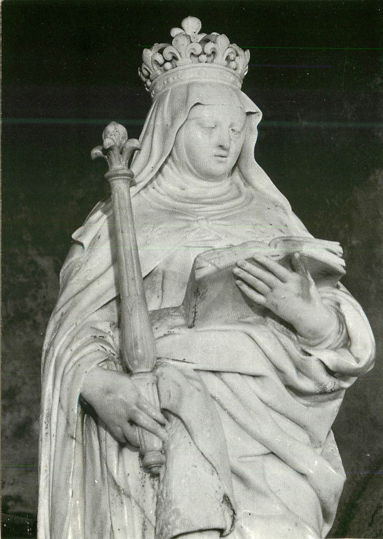 Statue de Sainte Radegonde — Tombeau de l'église Sainte Radegonde — Poitiers — Oeuvre de Nicolas Legendre — XVIIe s.