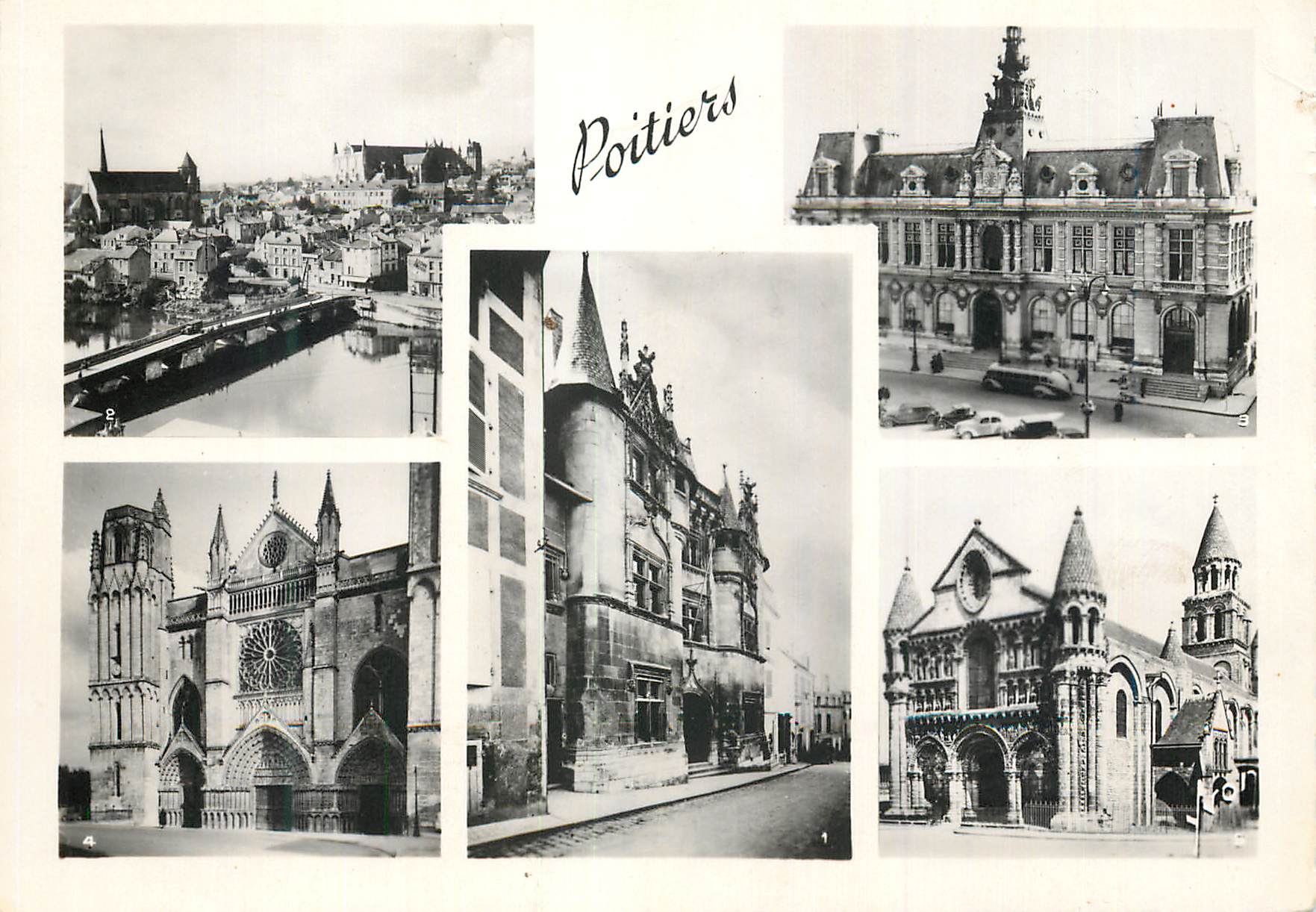 Poitiers — vue panoramique et monuments — Éditions d'Art Martel, Paris