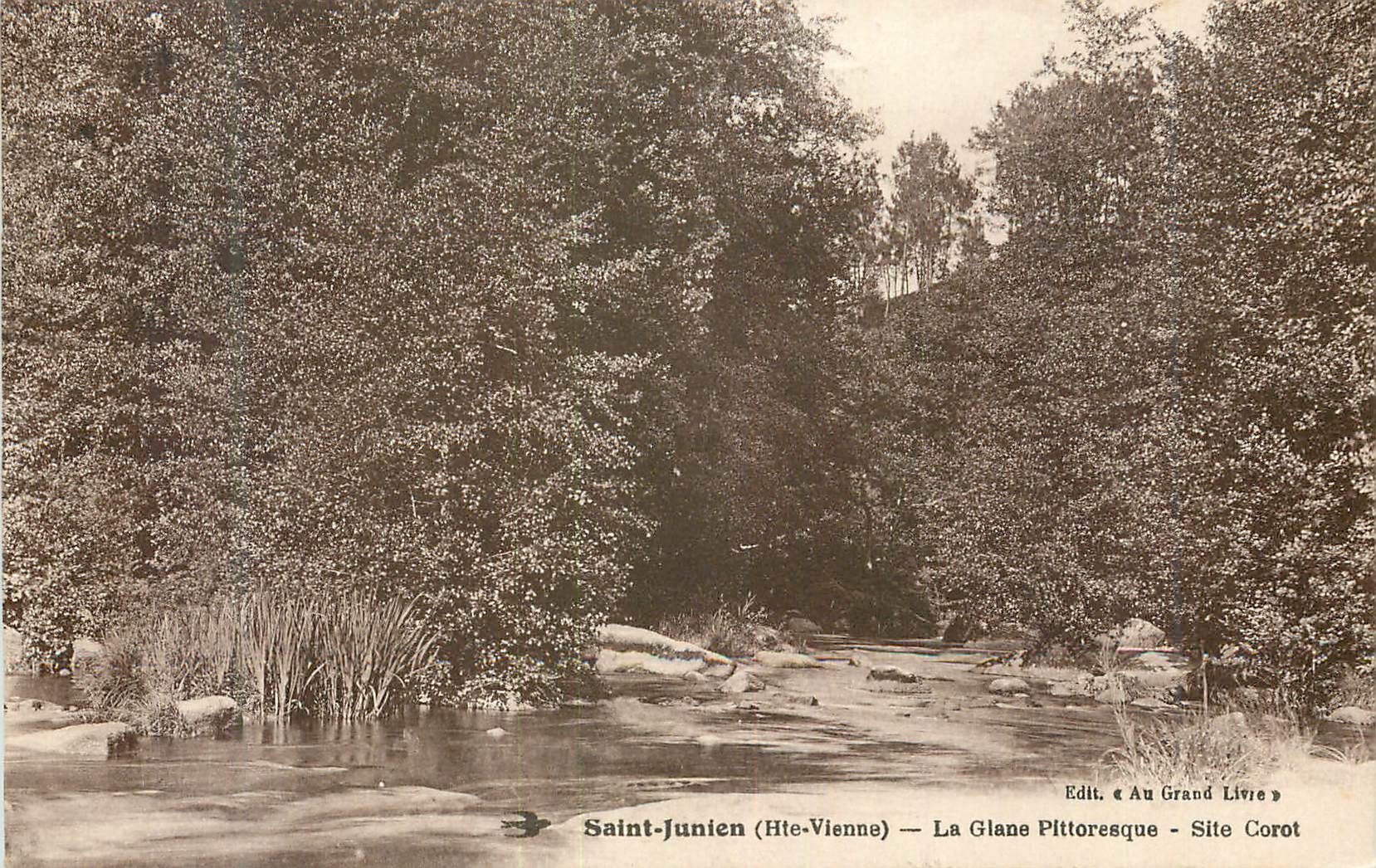 CPA Saint Junien Hte Vienne La Glane Pittoresque Site Corot