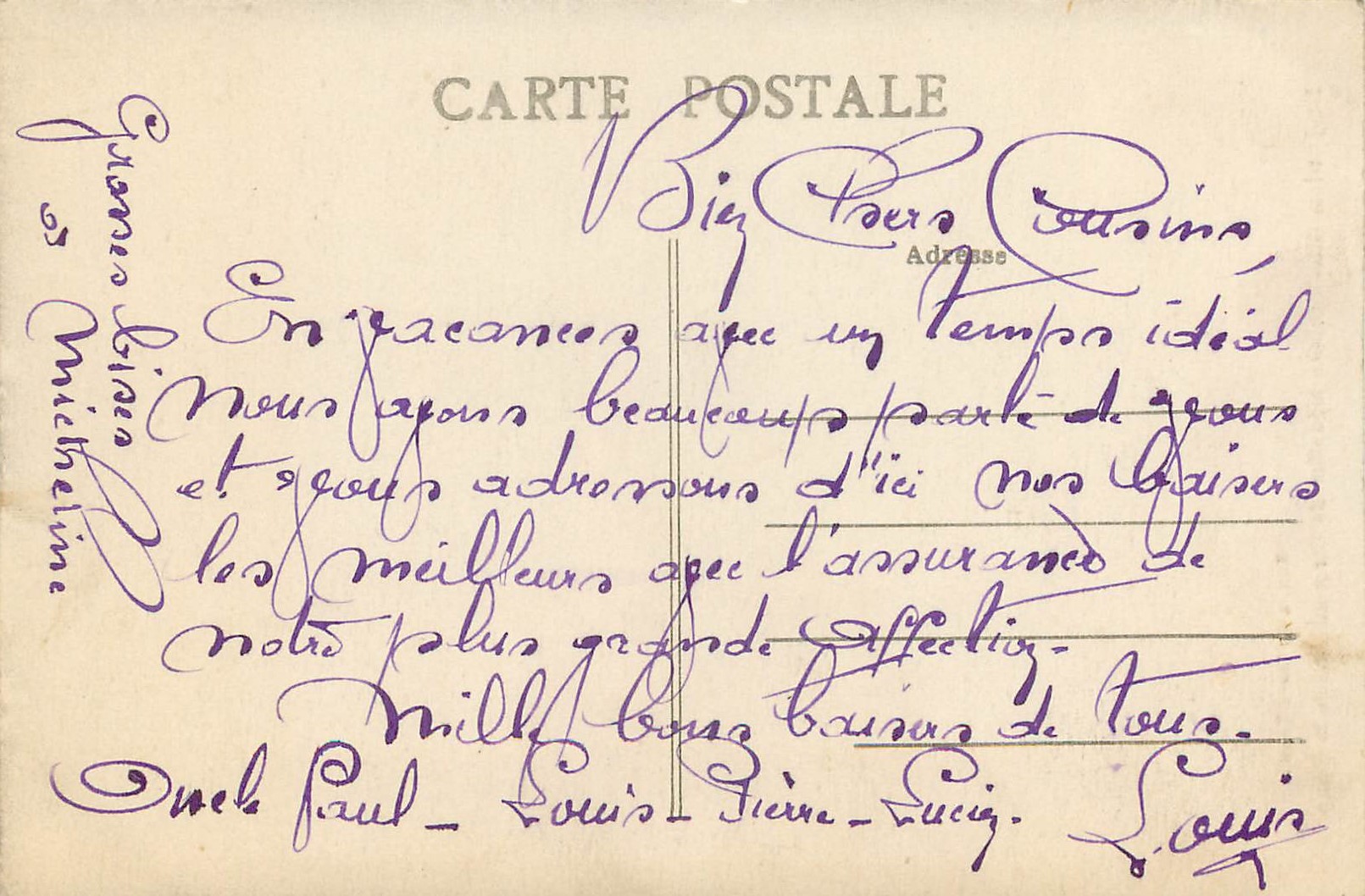 CPA St Junien Hte Vienne Medallom ed Corot au borj de la Glane — Back