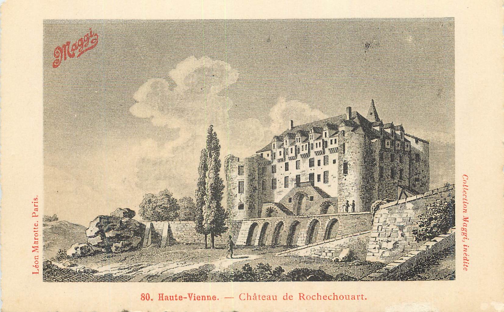 CPA Haute Vienne Chateau de Rochechouart Maggi