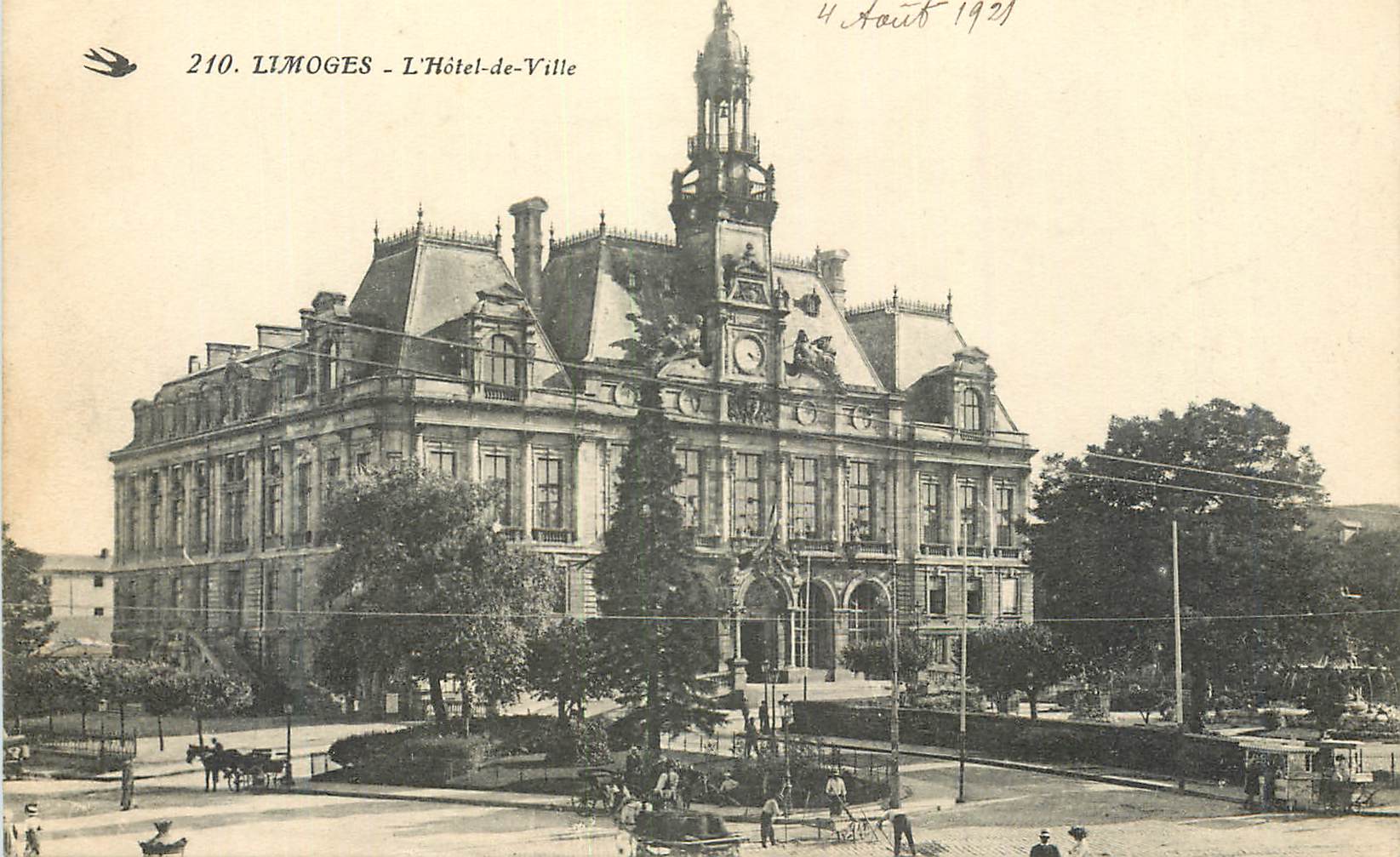 CPA Limoges L Hotel de Ville