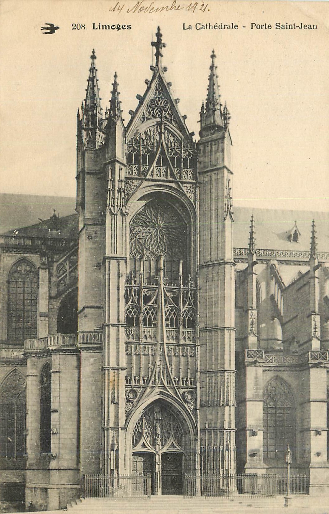 CPA Limoges La Cathedrale Porte Saint Jean