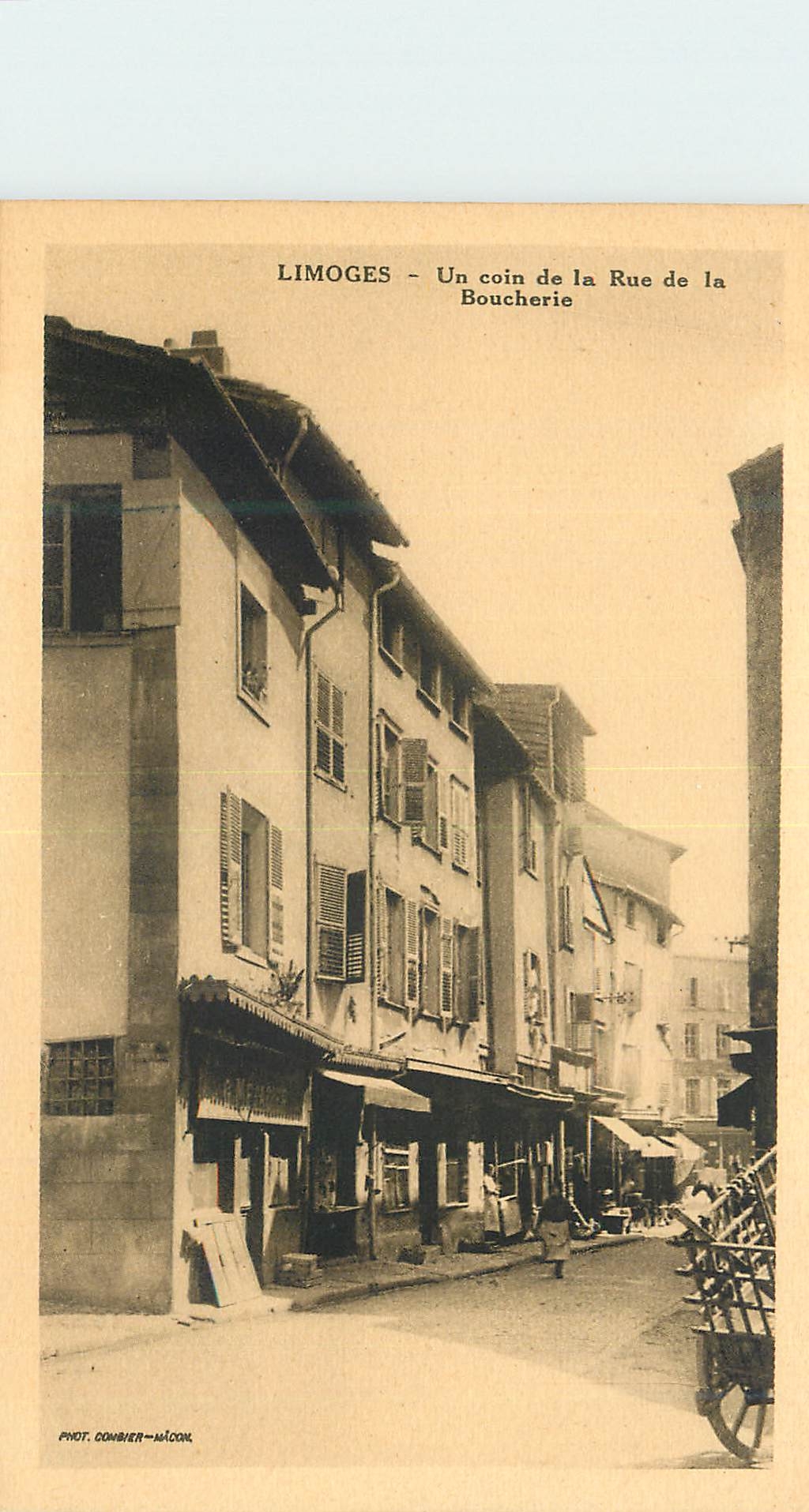CPA Limoges Un coin de la Rue de la Boucherie