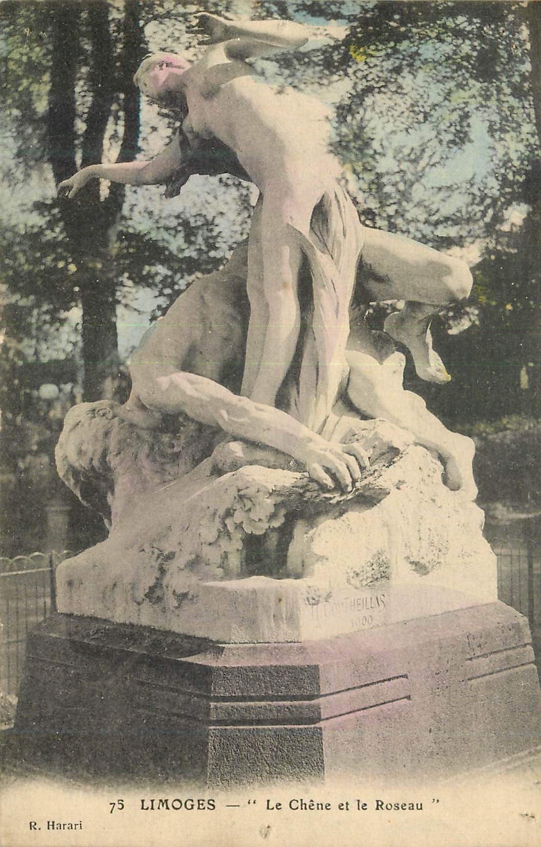 CPA Limoges Le Chene et le Rosseau