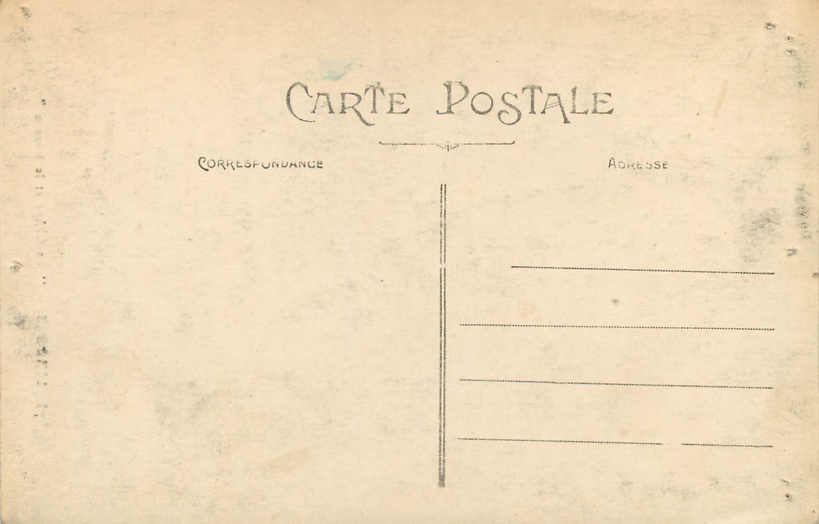 CPA Limoges Le Chene et le Rosseau — Rückseite